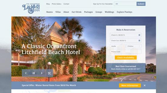 30个酒店和度假村品牌网站设计欣赏